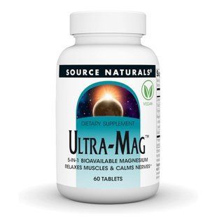 Комплекс магнію та вітаміну B6 Source Naturals Ultra-Mag, харчова добавка, 60 таблеток 2023-10-2353 фото