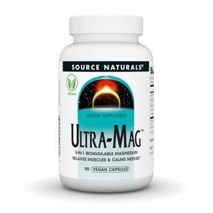 Комплекс магнію та вітаміну B6 Source Naturals Ultra-Mag, харчова добавка, 90 вегетаріанських капсул 2023-10-3285 фото