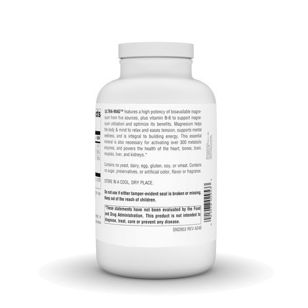 Комплекс магнію та вітаміну B6 Source Naturals Ultra-Mag, харчова добавка, 90 вегетаріанських капсул 2023-10-3285 фото